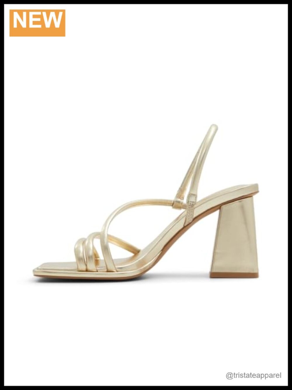 Vegan Strappy Block Heel Sandal